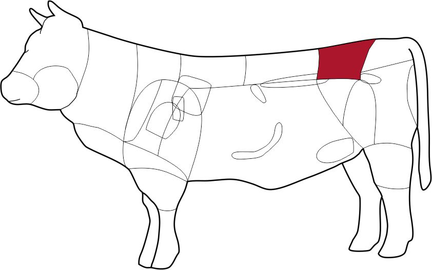 wagyu hüft filet skizze